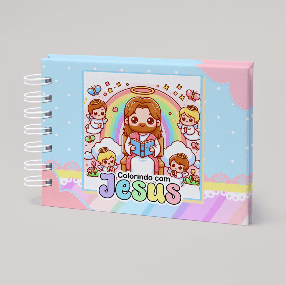 Livro de Colorir Cristão Encantador